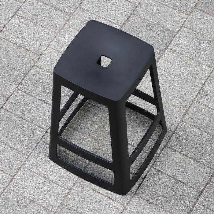 Origin Base High Stool Traffic Black 450x450x750mm (2 Pack) Origin