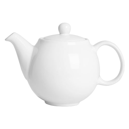 Olympia Café Teapot White 450ml (2 Pack) Olympia