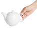 Olympia Café Teapot White 450ml (2 Pack) Olympia