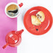 Olympia Café Teapot Red 450ml (2 Pack) Olympia