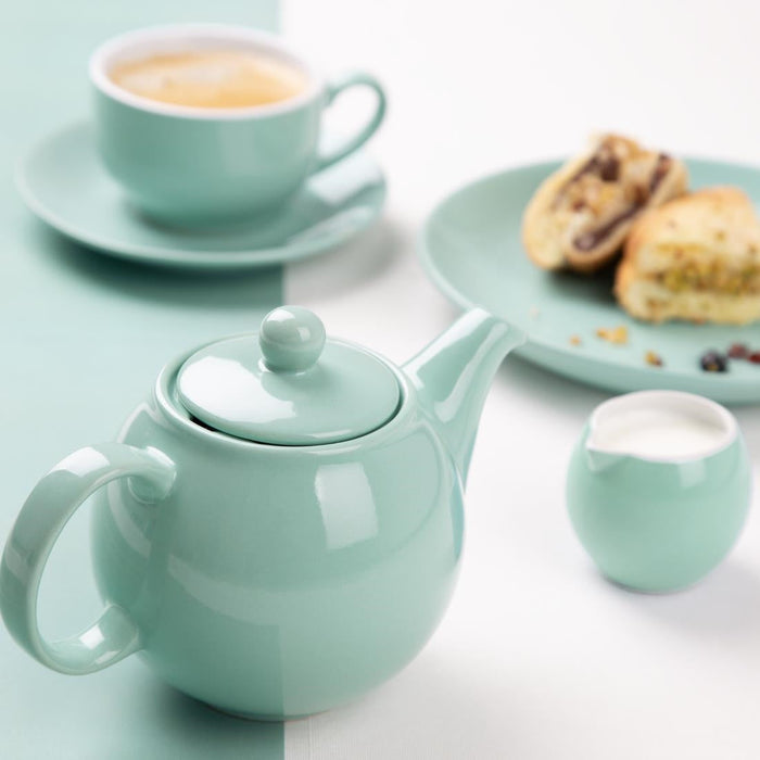 Olympia Café Teapot Aqua 450ml (2 Pack) Olympia
