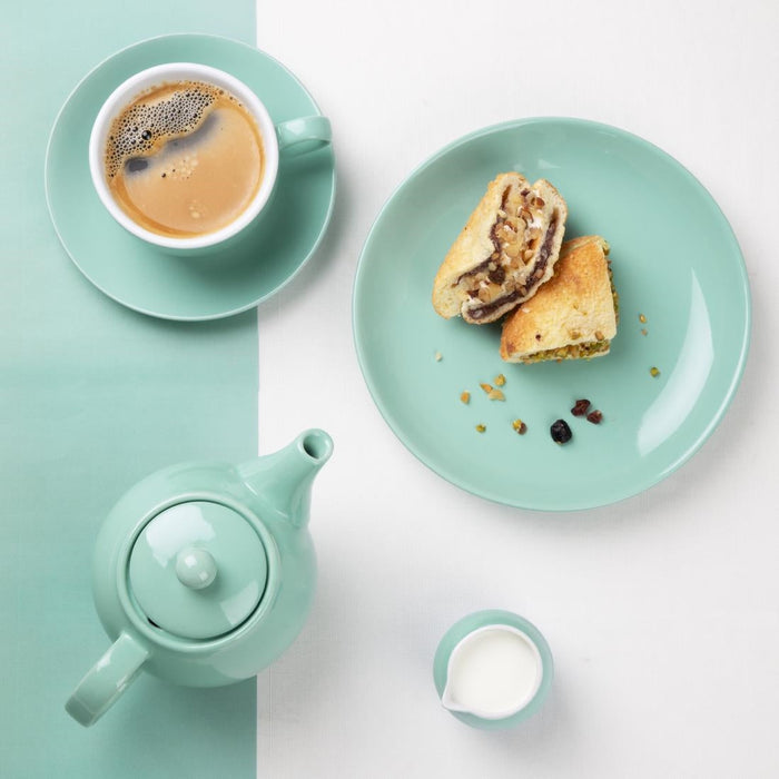 Olympia Café Teapot Aqua 450ml (2 Pack) Olympia