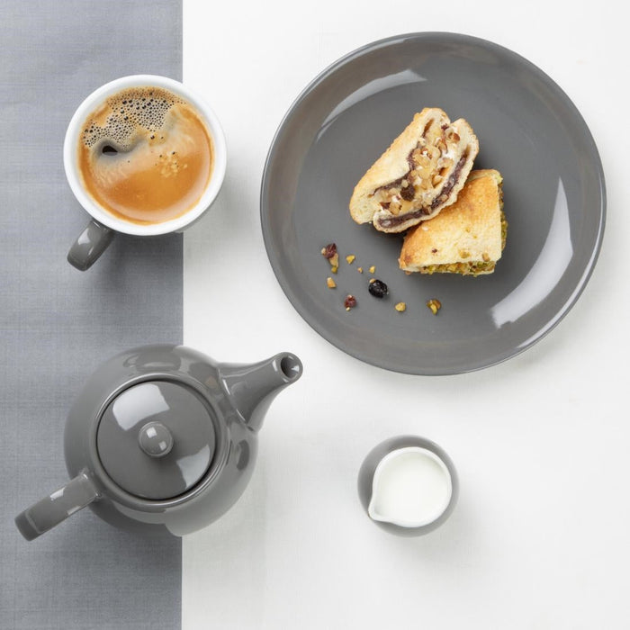 Olympia Café Teapot Charcoal 450ml (2 Pack) Olympia