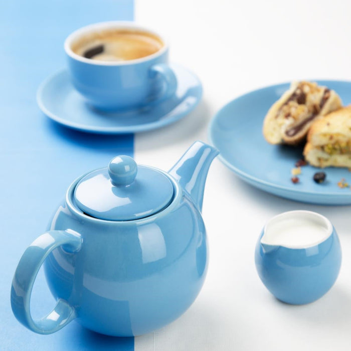 Olympia Café Teapot Blue 450ml (2 Pack) Olympia