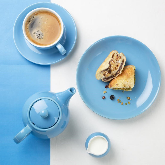 Olympia Café Teapot Blue 450ml (2 Pack) Olympia