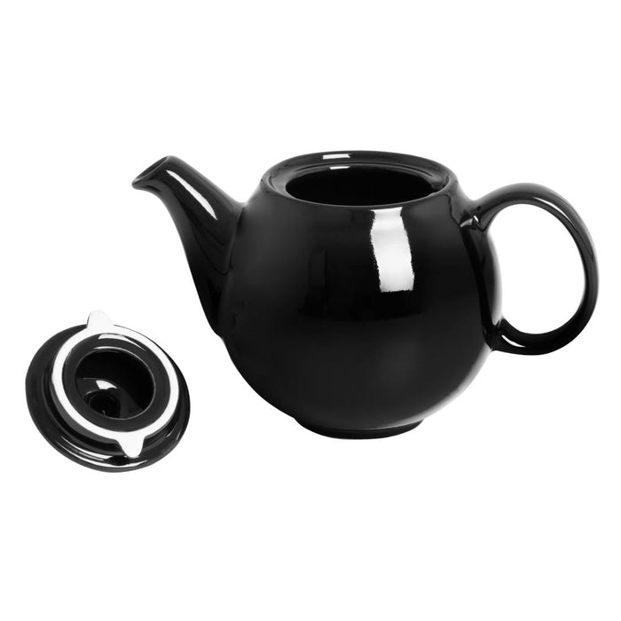 Olympia Café Teapot Black 450ml (2 Pack) Olympia