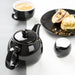 Olympia Café Teapot Black 450ml (2 Pack) Olympia