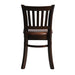 Manhattan Dining Chair in Dark Walnut with Bison Espresso Seat (2 Pack) Everyday