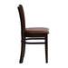 Manhattan Dining Chair in Dark Walnut with Bison Espresso Seat (2 Pack) Everyday