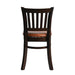 Manhattan Dining Chair in Dark Walnut with Bison Tan Seat (2 Pack) Everyday