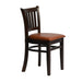 Manhattan Dining Chair in Dark Walnut with Bison Tan Seat (2 Pack) Everyday