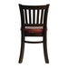 Manhattan Dining Chair in Dark Walnut with Bison Bordeaux Seat (2 Pack) Everyday