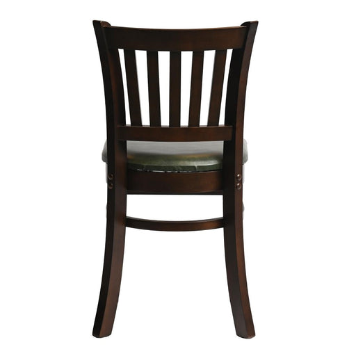 Manhattan Dining Chair in Dark Walnut with Bison Cedar Seat (2 Pack) Everyday