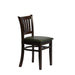 Manhattan Dining Chair in Dark Walnut with Bison Cedar Seat (2 Pack) Everyday