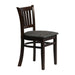 Manhattan Dining Chair in Dark Walnut with Shetland Smoke Seat (2 Pack) Everyday