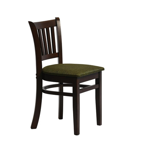 Manhattan Dining Chair in Dark Walnut with Shetland Forest Seat (2 Pack) Everyday