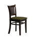 Manhattan Dining Chair in Dark Walnut with Shetland Forest Seat (2 Pack) Everyday