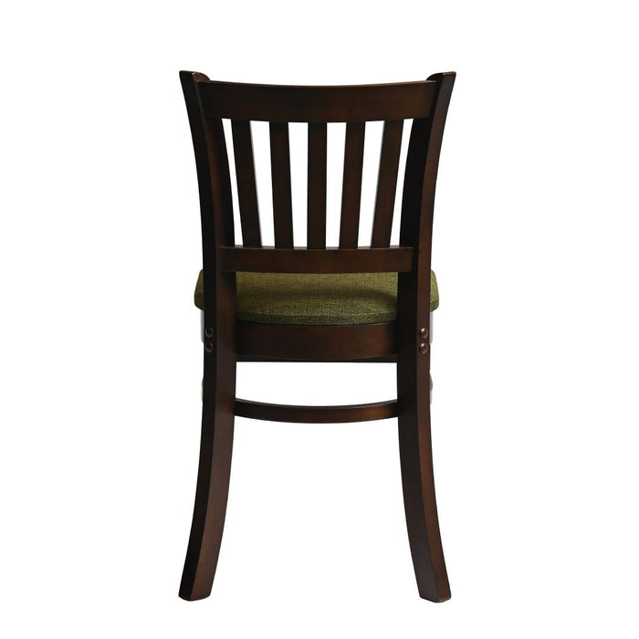 Manhattan Dining Chair in Dark Walnut with Shetland Forest Seat (2 Pack) Everyday