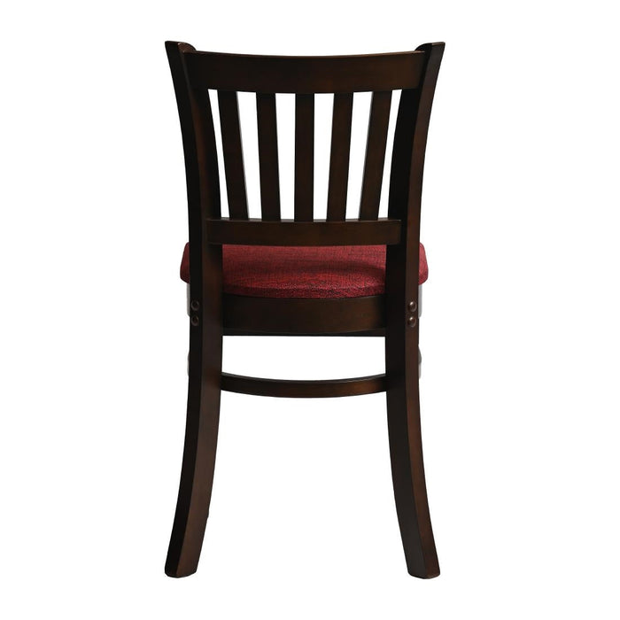 Manhattan Dining Chair in Dark Walnut with Shetland Scarlett Seat (2 Pack) Everyday