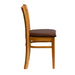 Manhattan Dining Chair in Soft Oak with Bison Espresso Seat (2 Pack) Everyday