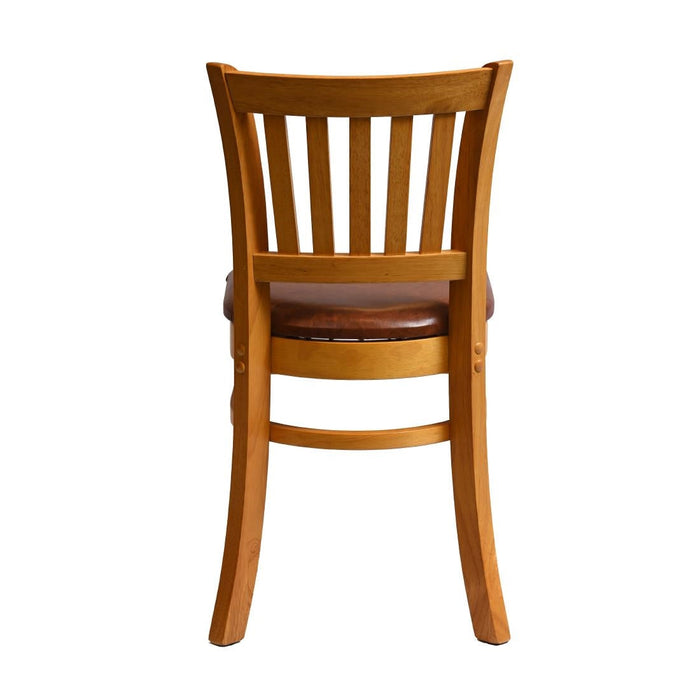 Manhattan Dining Chair in Soft Oak with Bison Tan Seat (2 Pack) Everyday