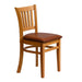 Manhattan Dining Chair in Soft Oak with Bison Bordeaux Seat (2 Pack) Everyday
