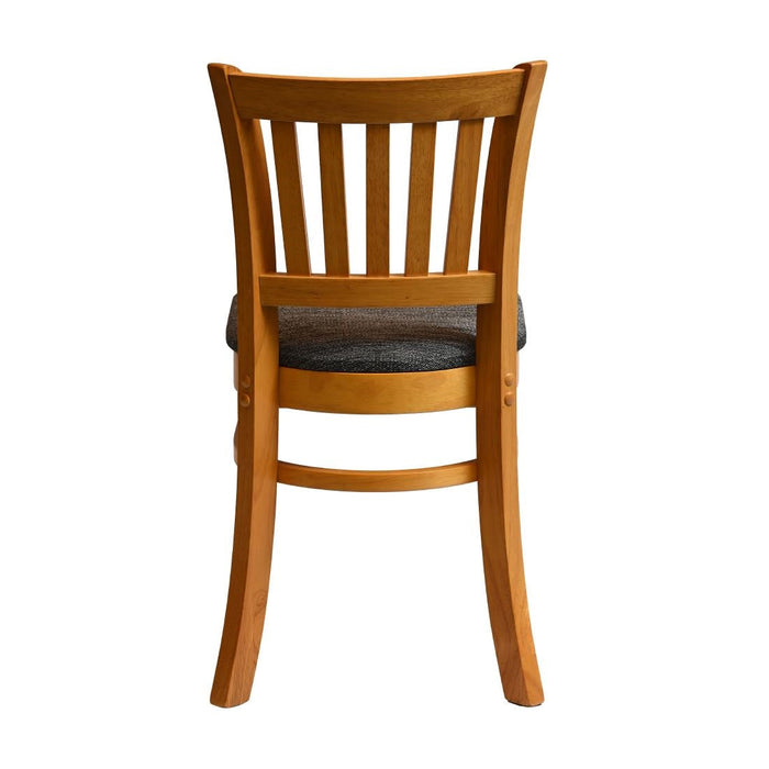 Manhattan Dining Chair in Soft Oak with Shetland Smoke Seat (2 Pack) Everyday