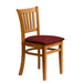 Manhattan Dining Chair in Soft Oak with Shetland Scarlett Seat (2 Pack) Everyday