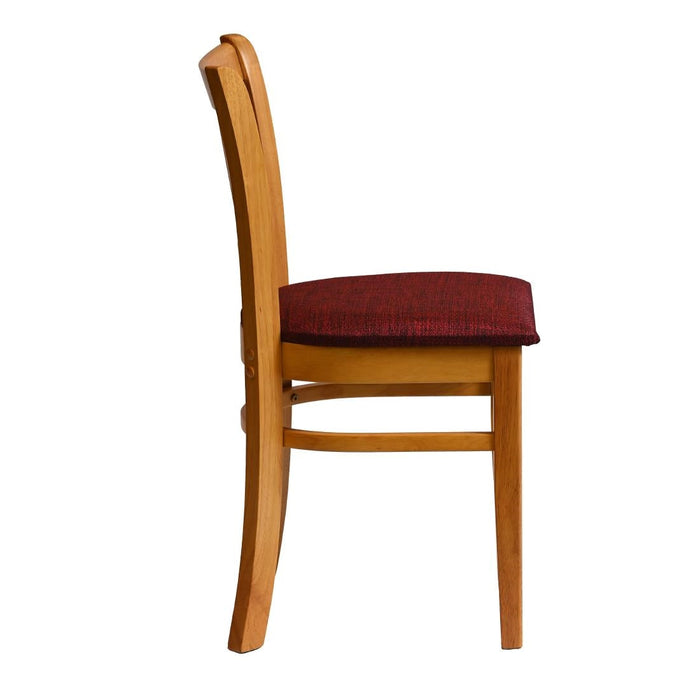 Manhattan Dining Chair in Soft Oak with Shetland Scarlett Seat (2 Pack) Everyday
