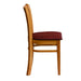 Manhattan Dining Chair in Soft Oak with Shetland Scarlett Seat (2 Pack) Everyday