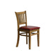 Manhattan Dining Chair in Weathered Oak with Bison Bordeaux Seat (2 Pack) Everyday
