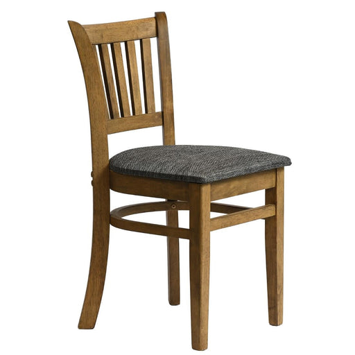 Manhattan Dining Chair in Weathered Oak with Shetland Smoke Seat (2 Pack) Everyday