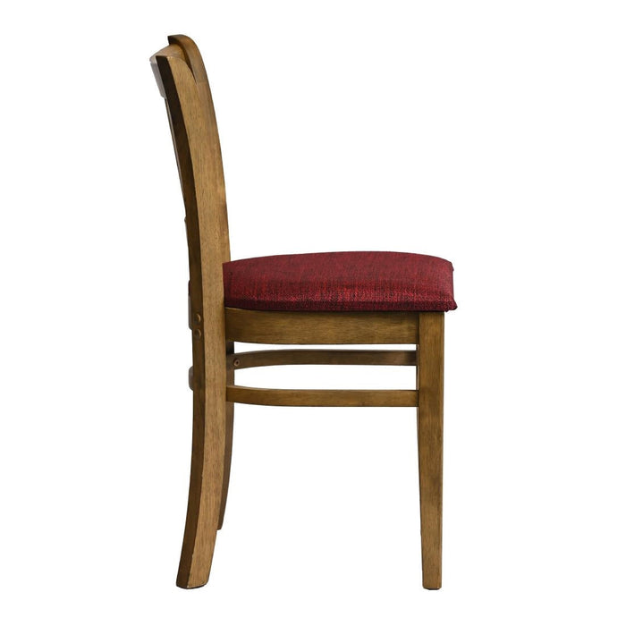 Manhattan Dining Chair in Weathered Oak with Shetland Scarlett Seat (2 Pack) Everyday