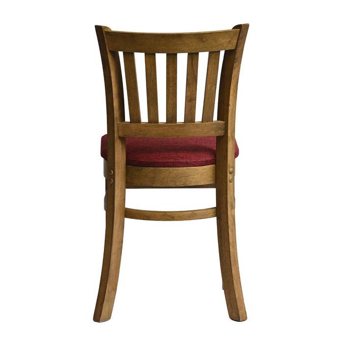 Manhattan Dining Chair in Weathered Oak with Shetland Scarlett Seat (2 Pack) Everyday
