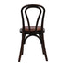 Hoop Back Dining Chair in Dark Walnut with Bison Espresso Seat (2 Pack) Everyday