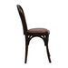 Hoop Back Dining Chair in Dark Walnut with Bison Espresso Seat (2 Pack) Everyday