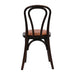 Hoop Back Dining Chair in Dark Walnut with Bison Tan Seat (2 Pack) Everyday