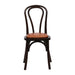 Hoop Back Dining Chair in Dark Walnut with Bison Tan Seat (2 Pack) Everyday