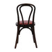 Hoop Back Dining Chair in Dark Walnut with Bison Bordeaux Seat (2 Pack) Everyday