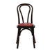 Hoop Back Dining Chair in Dark Walnut with Bison Bordeaux Seat (2 Pack) Everyday