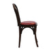 Hoop Back Dining Chair in Dark Walnut with Bison Bordeaux Seat (2 Pack) Everyday