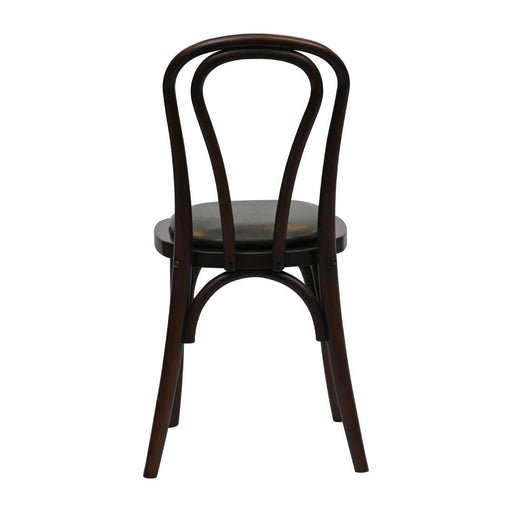 Hoop Back Dining Chair in Dark Walnut with Bison Cedar Seat (2 Pack) Everyday