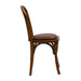 Hoop Back Dining Chair in Weathered Oak with Bison Espresso Seat (2 Pack) Everyday
