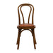 Hoop Back Dining Chair in Weathered Oak with Bison Tan Seat (2 Pack) Everyday