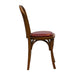 Hoop Back Dining Chair in Weathered Oak with Bison Bordeaux Seat (2 Pack) Everyday