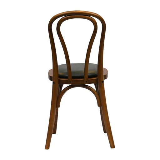 Hoop Back Dining Chair in Weathered Oak with Bison Cedar Seat (2 Pack) Everyday