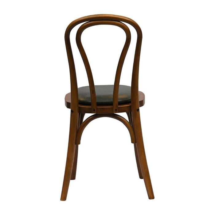 Hoop Back Dining Chair in Weathered Oak with Bison Cedar Seat (2 Pack) Everyday