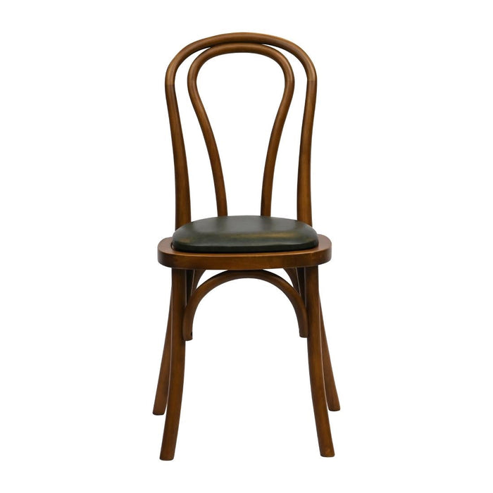 Hoop Back Dining Chair in Weathered Oak with Bison Cedar Seat (2 Pack) Everyday