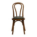 Hoop Back Dining Chair in Weathered Oak with Bison Cedar Seat (2 Pack) Everyday