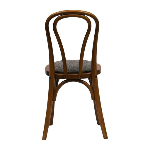 Hoop Back Dining Chair in Weathered Oak with Shetland Smoke Seat (2 Pack) Everyday